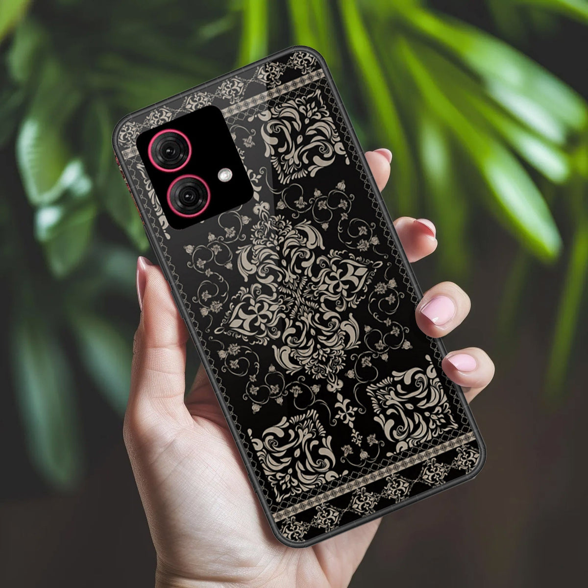 Motorola Moto G84 Cover - ONation Persian Rugs Series 2 - HQ Ultra Shine Premium Infinity Glass Soft Silicon Borders Case