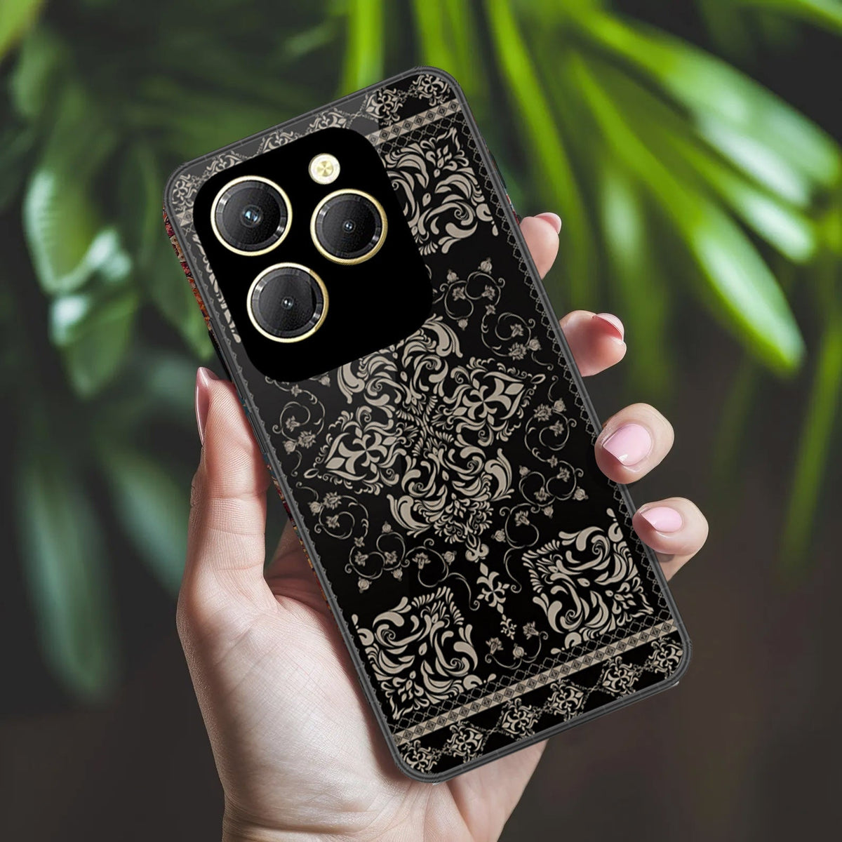 Infinix Hot 40 Pro Cover - ONation Persian Rugs Series 2 - HQ Ultra Shine Premium Infinity Glass Soft Silicon Borders Case