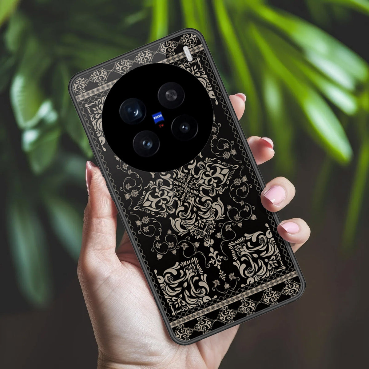 Vivo X200 Pro Cover - ONation Persian Rugs Series 2 - HQ Ultra Shine Premium Infinity Glass Soft Silicon Borders Case