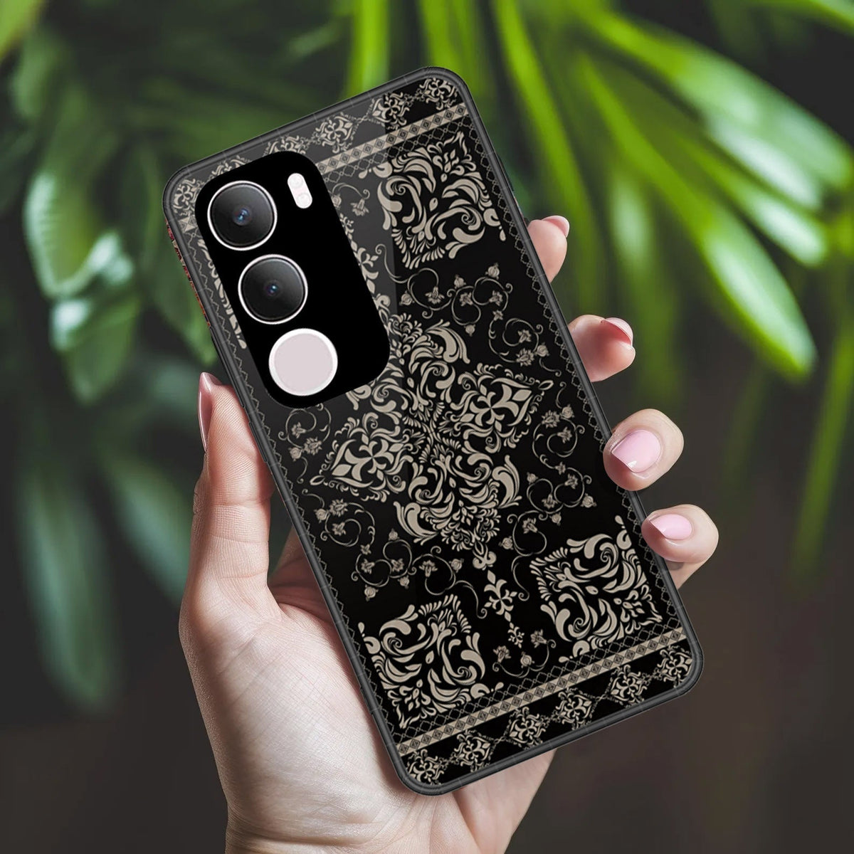 Vivo Y19 5G Cover - ONation Persian Rugs Series 2 - HQ Ultra Shine Premium Infinity Glass Soft Silicon Borders Case