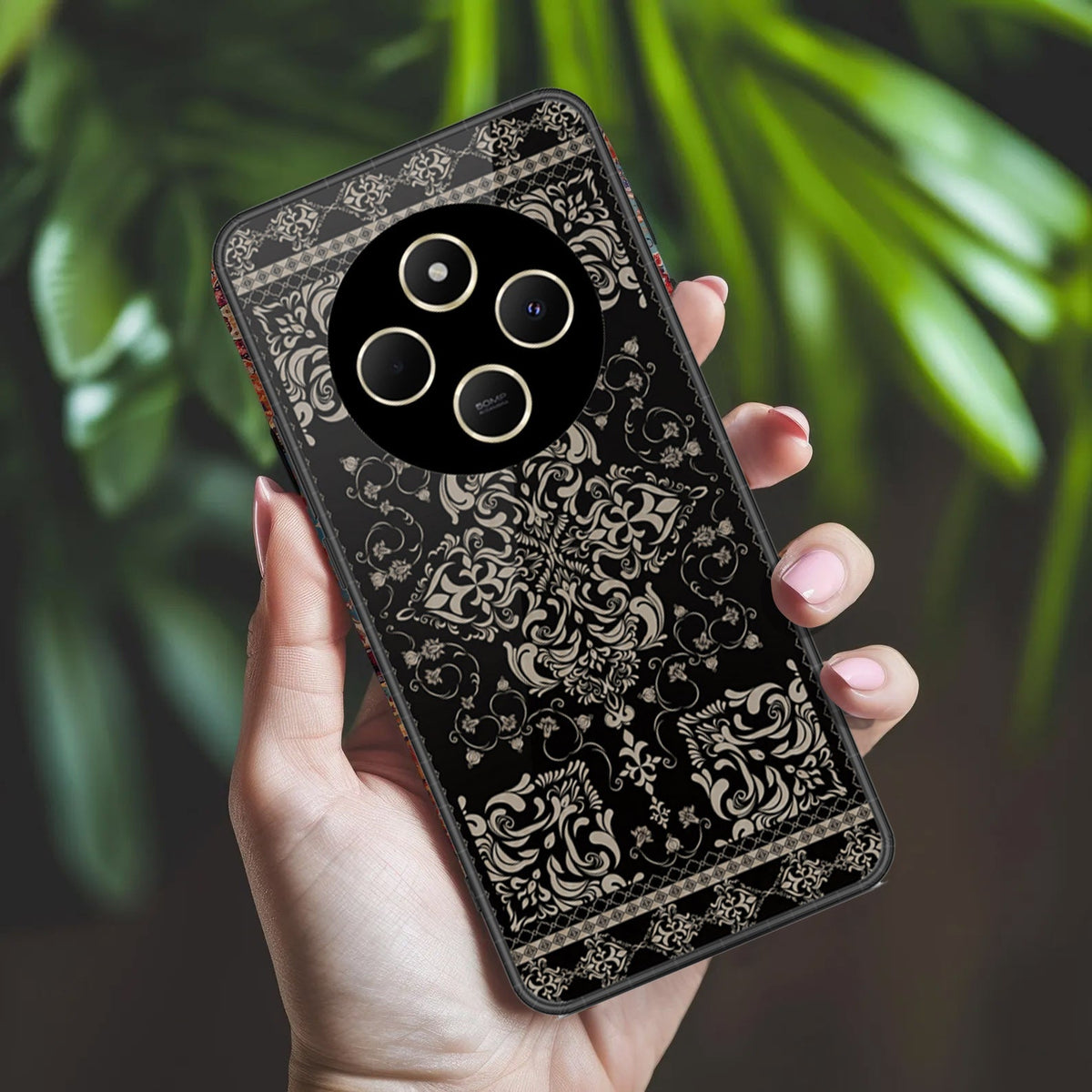 Xiaomi Redmi 14C Cover - ONation Persian Rugs Series 2 - HQ Ultra Shine Premium Infinity Glass Soft Silicon Borders Case