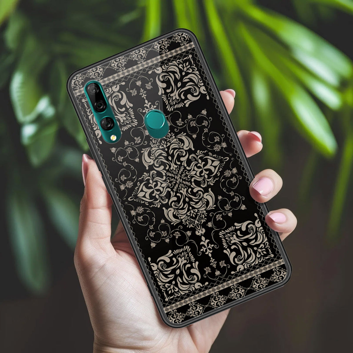 Huawei P Smart Z Cover - ONation Persian Rugs Series 2 - HQ Ultra Shine Premium Infinity Glass Soft Silicon Borders Case