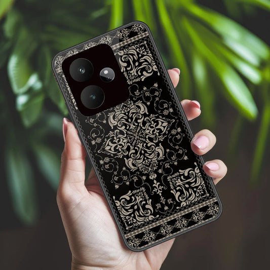 Realme GT 7 Cover - ONation Persian Rugs Series 2 - HQ Ultra Shine Premium Infinity Glass Soft Silicon Borders Case