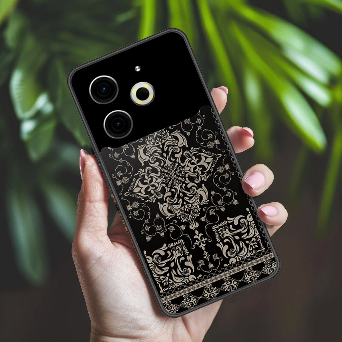 Tecno Pova 6 Cover - ONation Persian Rugs Series 2 - HQ Ultra Shine Premium Infinity Glass Soft Silicon Borders Case