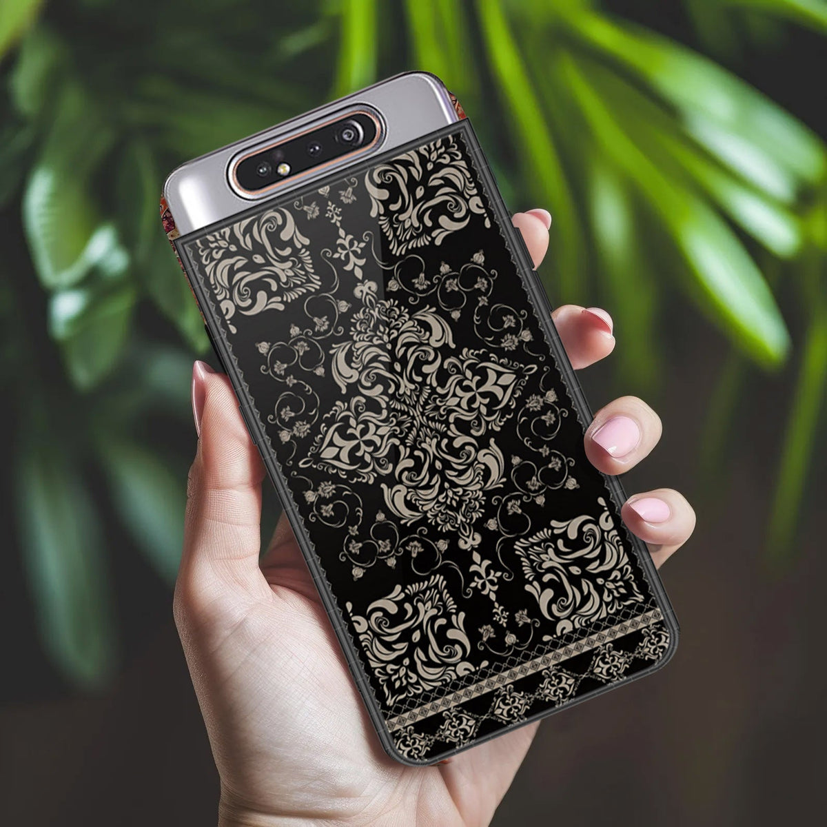 Samsung Galaxy A80 Cover - ONation Persian Rugs Series 2 - HQ Ultra Shine Premium Infinity Glass Soft Silicon Borders Case