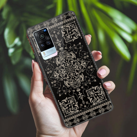 Vivo X60 Pro Cover - ONation Persian Rugs Series 2 - HQ Ultra Shine Premium Infinity Glass Soft Silicon Borders Case