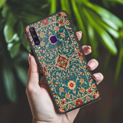 Huawei Y6p Cover - ONation Persian Rugs Series 2 - HQ Ultra Shine Premium Infinity Glass Soft Silicon Borders Case