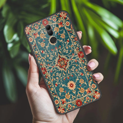 Huawei Mate 20 Lite Cover - ONation Persian Rugs Series 2 - HQ Ultra Shine Premium Infinity Glass Soft Silicon Borders Case