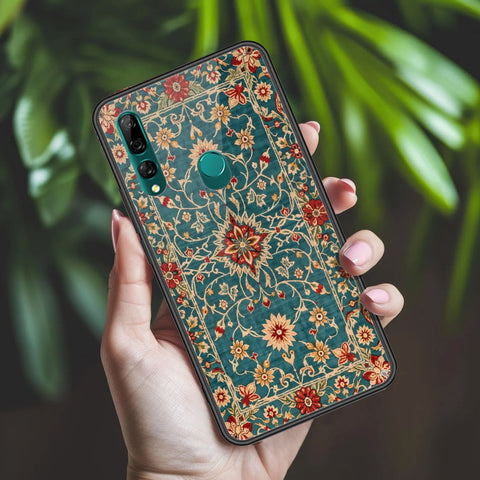 Huawei Y9 Prime 2019 Cover - ONation Persian Rugs Series 2 - HQ Ultra Shine Premium Infinity Glass Soft Silicon Borders Case
