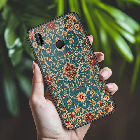Huawei P20 Lite Cover - ONation Persian Rugs Series 2 - HQ Ultra Shine Premium Infinity Glass Soft Silicon Borders Case