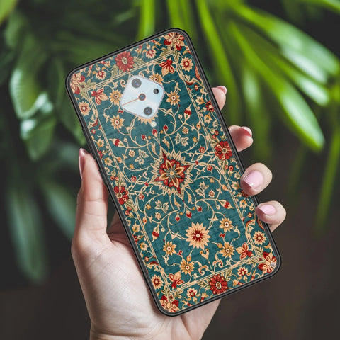 Vivo Y51 (2020 September) Cover - ONation Persian Rugs Series 2 - HQ Ultra Shine Premium Infinity Glass Soft Silicon Borders Case