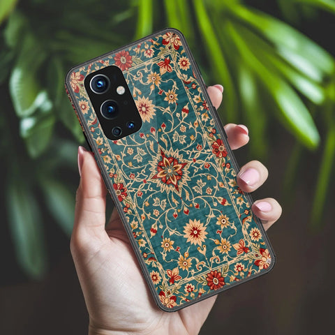 OnePlus 9 Pro Cover - ONation Persian Rugs Series 2 - HQ Ultra Shine Premium Infinity Glass Soft Silicon Borders Case