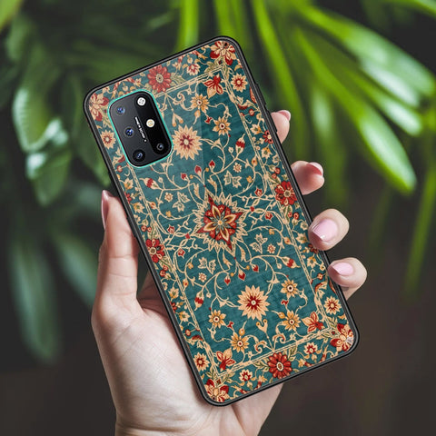 OnePlus 8T Cover - ONation Persian Rugs Series 2 - HQ Ultra Shine Premium Infinity Glass Soft Silicon Borders Case