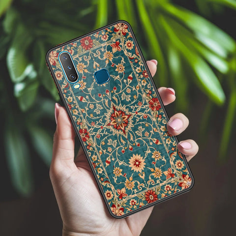 Vivo Y12 Cover - ONation Persian Rugs Series 2 - HQ Ultra Shine Premium Infinity Glass Soft Silicon Borders Case