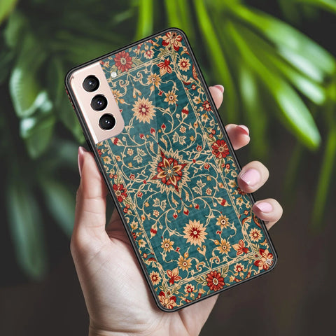 Samsung Galaxy S21 5G Cover - ONation Persian Rugs Series 2 - HQ Ultra Shine Premium Infinity Glass Soft Silicon Borders Case