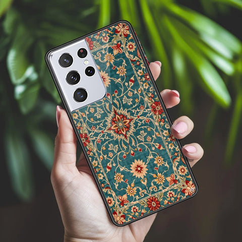 Samsung Galaxy S21 Ultra 5G Cover - ONation Persian Rugs Series 2 - HQ Ultra Shine Premium Infinity Glass Soft Silicon Borders Case