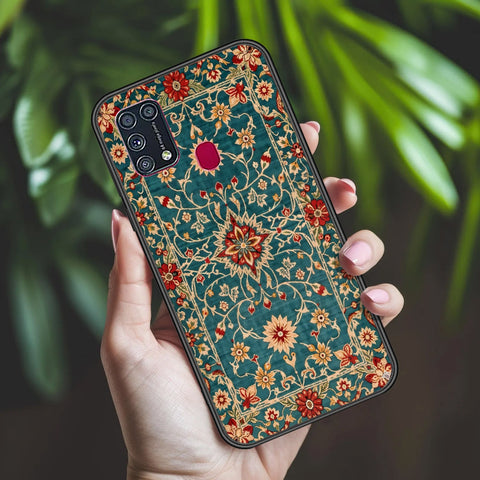 Samsung Galaxy M31 Cover - ONation Persian Rugs Series 2 - HQ Ultra Shine Premium Infinity Glass Soft Silicon Borders Case