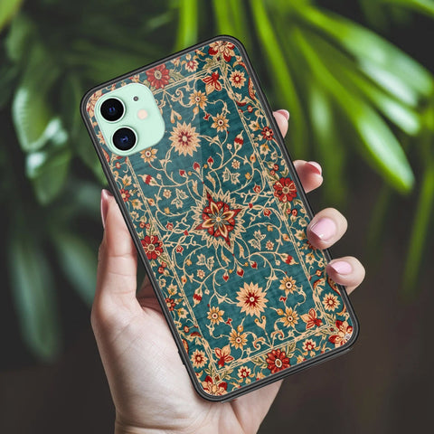 iPhone 11 - ONation Persian Rugs Series 2 - HQ Ultra Shine Premium Infinity Glass Soft Silicon Borders Case