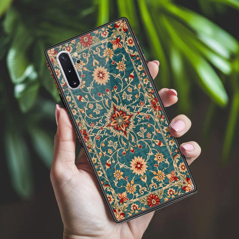 Samsung Galaxy Note 10 Plus Cover - ONation Persian Rugs Series 2 - HQ Ultra Shine Premium Infinity Glass Soft Silicon Borders Case