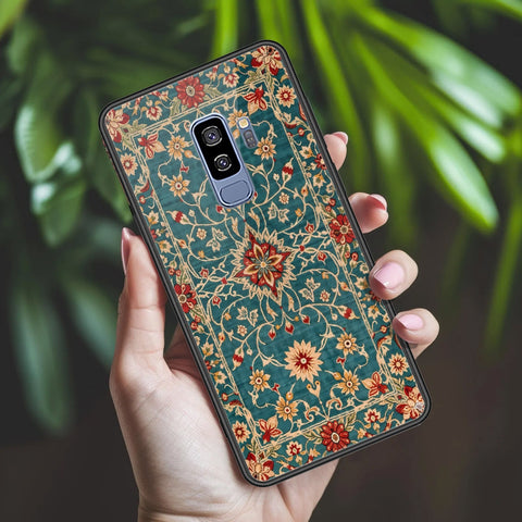 Samsung Galaxy S9 Plus Cover - ONation Persian Rugs Series 2 - HQ Ultra Shine Premium Infinity Glass Soft Silicon Borders Case