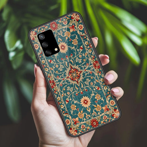 Oppo F19s Cover - ONation Persian Rugs Series 2 - HQ Ultra Shine Premium Infinity Glass Soft Silicon Borders Case