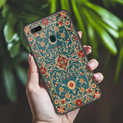 Oppo A12s Cover - ONation Persian Rugs Series 2 - HQ Ultra Shine Premium Infinity Glass Soft Silicon Borders Case