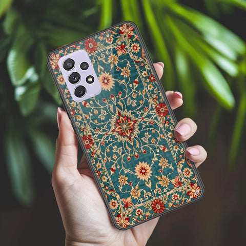 Samsung Galaxy A72 Cover - ONation Persian Rugs Series 2 - HQ Ultra Shine Premium Infinity Glass Soft Silicon Borders Case