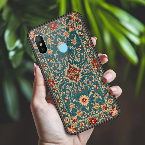 Redmi 6 Pro Cover - ONation Persian Rugs Series 2 - HQ Ultra Shine Premium Infinity Glass Soft Silicon Borders Case