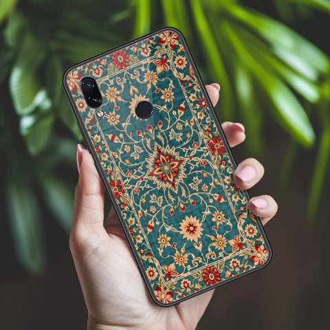 Xiaomi Redmi Note 7 Cover - ONation Persian Rugs Series 2 - HQ Ultra Shine Premium Infinity Glass Soft Silicon Borders Case