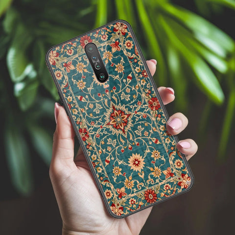Xiaomi Poco X2 Cover - ONation Persian Rugs Series 2 - HQ Ultra Shine Premium Infinity Glass Soft Silicon Borders Case