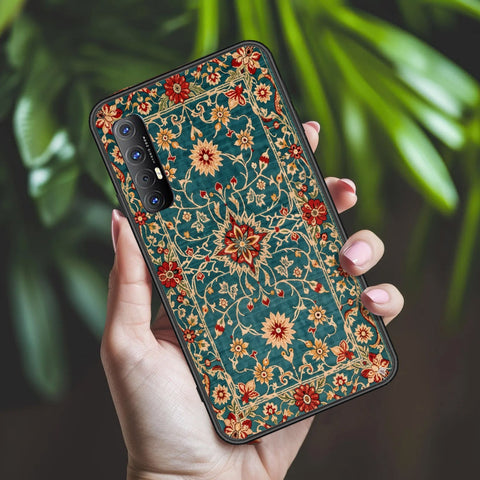 Oppo Reno 3 Pro Cover - ONation Persian Rugs Series 2 - HQ Ultra Shine Premium Infinity Glass Soft Silicon Borders Case