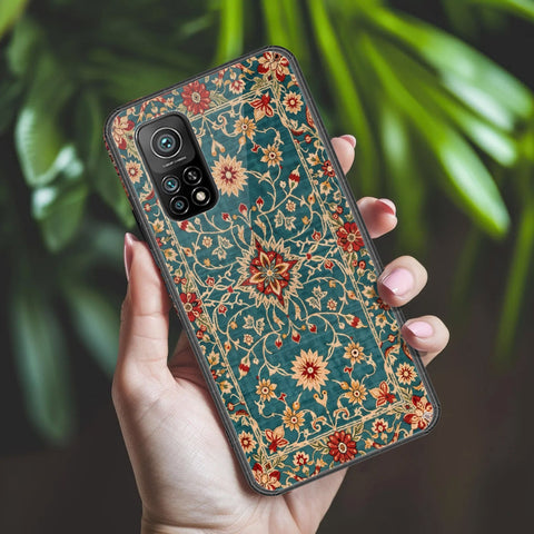 Xiaomi Mi 10T Pro Cover - ONation Persian Rugs Series 2 - HQ Ultra Shine Premium Infinity Glass Soft Silicon Borders Case