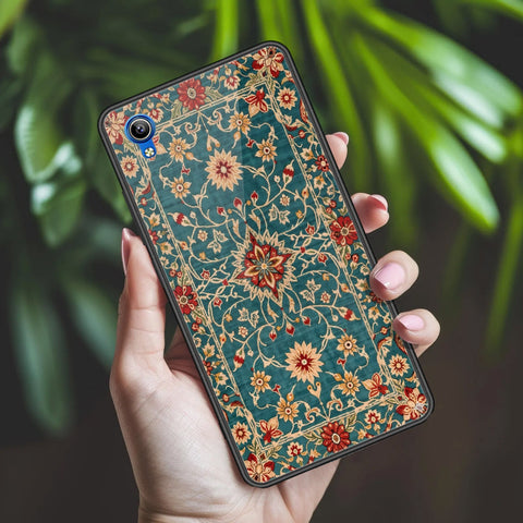 Vivo Y91C Cover - ONation Persian Rugs Series 2 - HQ Ultra Shine Premium Infinity Glass Soft Silicon Borders Case