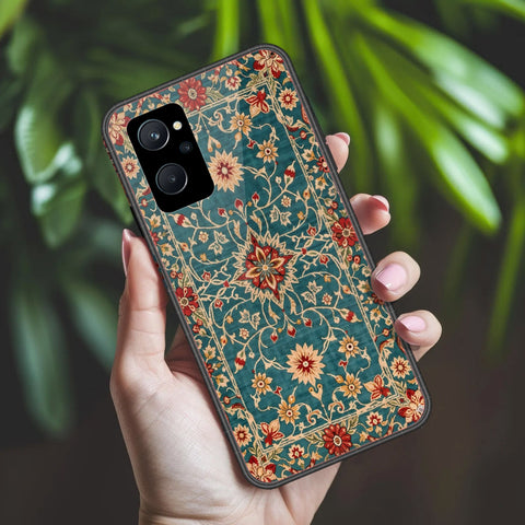 Realme 9i Cover - ONation Persian Rugs Series 2 - HQ Ultra Shine Premium Infinity Glass Soft Silicon Borders Case