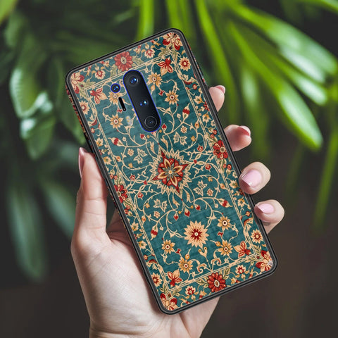 OnePlus 8 Pro Cover - ONation Persian Rugs Series 2 - HQ Ultra Shine Premium Infinity Glass Soft Silicon Borders Case