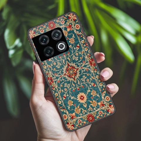 OnePlus 10 Pro Cover - ONation Persian Rugs Series 2 - HQ Ultra Shine Premium Infinity Glass Soft Silicon Borders Case
