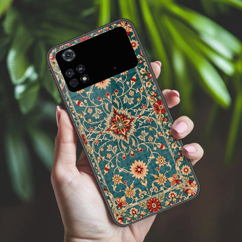 Xiaomi Poco M4 Pro Cover - ONation Persian Rugs Series 2 - HQ Ultra Shine Premium Infinity Glass Soft Silicon Borders Case