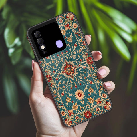 Tecno Spark 8 Cover - ONation Persian Rugs Series 2 - HQ Ultra Shine Premium Infinity Glass Soft Silicon Borders Case