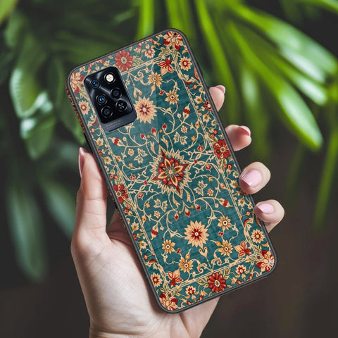Infinix Note 10 Pro Cover - ONation Persian Rugs Series 2 - HQ Ultra Shine Premium Infinity Glass Soft Silicon Borders Case