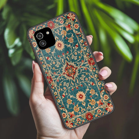 Samsung Galaxy A03 Cover - ONation Persian Rugs Series 2 - HQ Ultra Shine Premium Infinity Glass Soft Silicon Borders Case