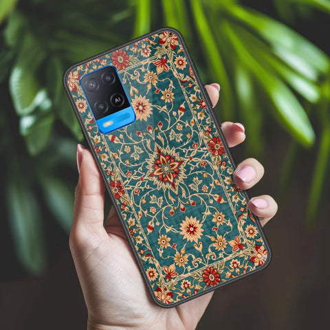 Oppo A54 4G Cover - ONation Persian Rugs Series 2 - HQ Ultra Shine Premium Infinity Glass Soft Silicon Borders Case