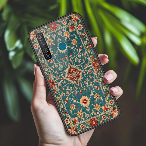 Realme 5 Pro Cover - ONation Persian Rugs Series 2 - HQ Ultra Shine Premium Infinity Glass Soft Silicon Borders Case