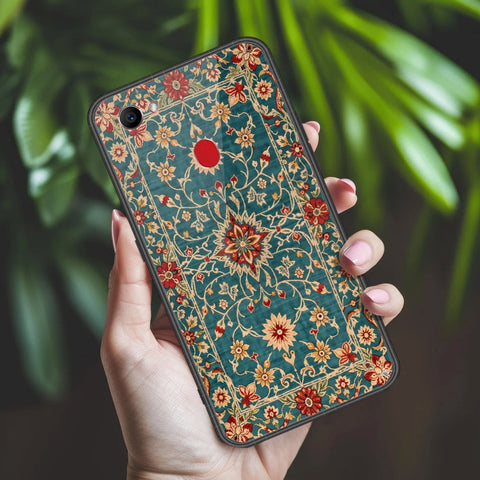 Oppo F7 Cover - ONation Persian Rugs Series 2 - HQ Ultra Shine Premium Infinity Glass Soft Silicon Borders Case
