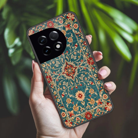 OnePlus Ace 2 Cover - ONation Persian Rugs Series 2 - HQ Ultra Shine Premium Infinity Glass Soft Silicon Borders Case