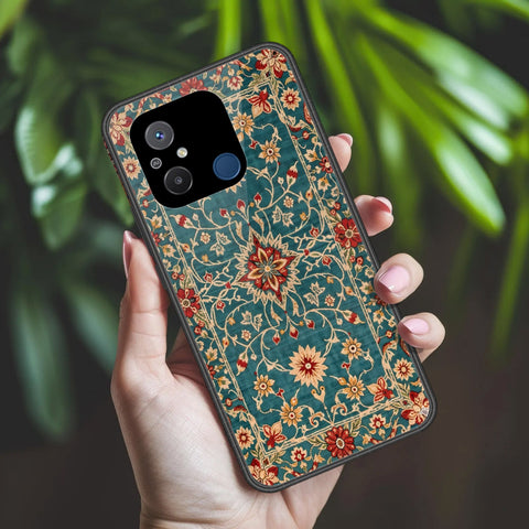 Xiaomi Poco C55 Cover - Onation Persian Rugs Series 2 - HQ Ultra Shine Premium Infinity Glass Soft Silicon Borders Case