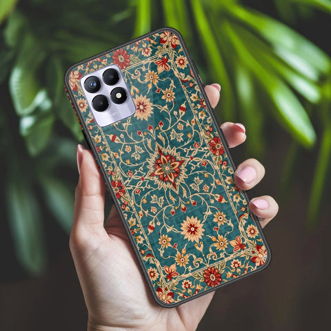 Realme 8i Cover - ONation Persian Rugs Series 2 - HQ Ultra Shine Premium Infinity Glass Soft Silicon Borders Case