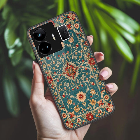Realme GT Neo 5 Cover - ONation Persian Rugs Series 2 - HQ Ultra Shine Premium Infinity Glass Soft Silicon Borders Case