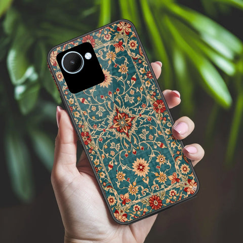 Realme C30s Cover - ONation Persian Rugs Series 2 - HQ Ultra Shine Premium Infinity Glass Soft Silicon Borders Case