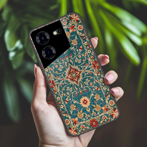 Tecno Pova 5 Pro Cover - ONation Persian Rugs Series 2 - HQ Ultra Shine Premium Infinity Glass Soft Silicon Borders Case