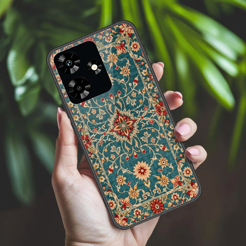 Infinix Hot 30 Cover - ONation Persian Rugs Series 2 - HQ Ultra Shine Premium Infinity Glass Soft Silicon Borders Case